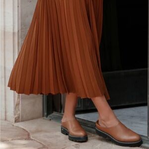 Jenni Kayne Leather Lug Mule - Canyon Size 38